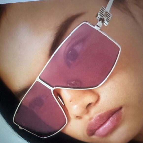NEW RARE MIU MIU MIRRORED SHIELD SUNGLASSES - Picture 11 of 11